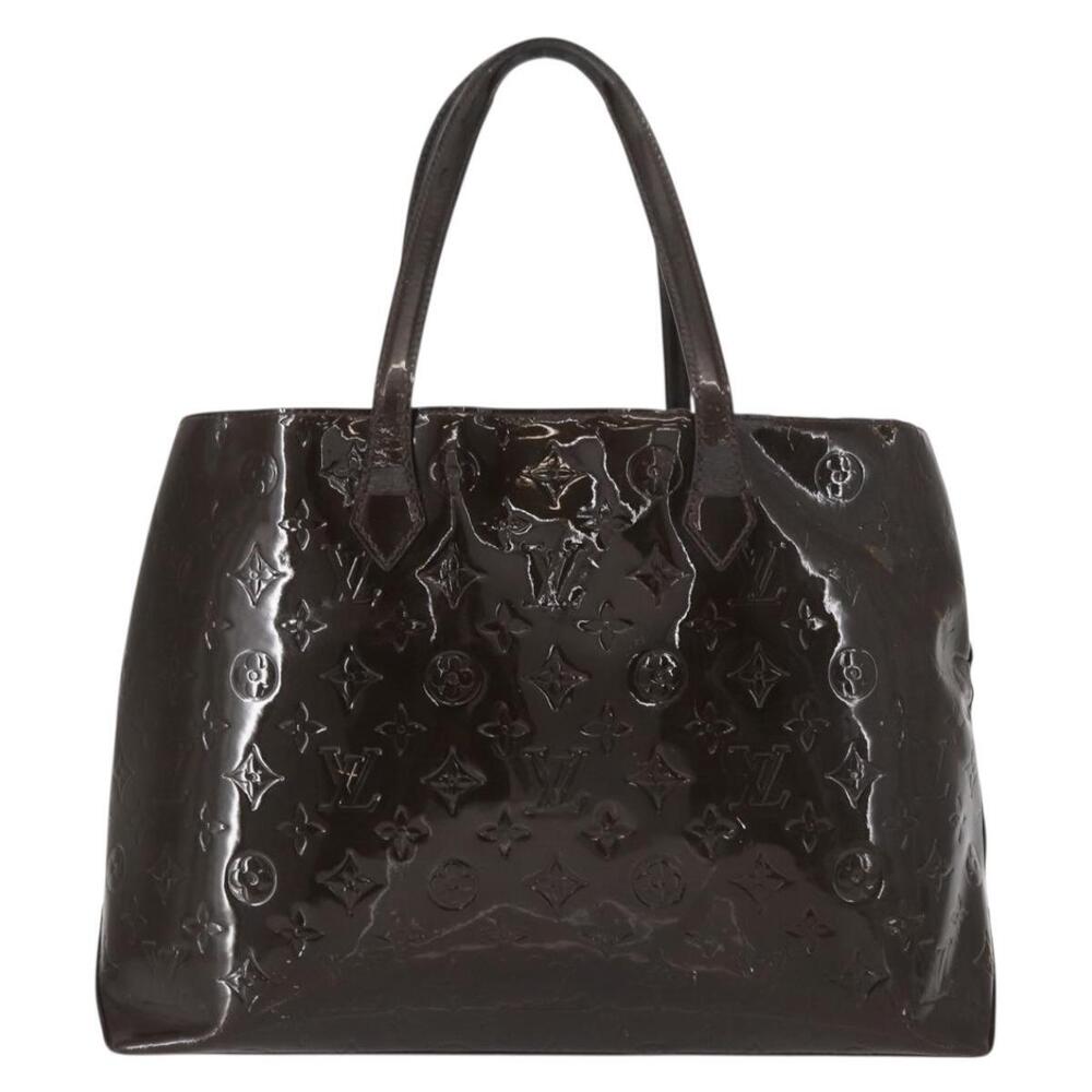 LOUIS VUITTON Monogram Vernis Wilshire MM Bag Terre Domble M91440 LV Auth 150262 - Picture 2 of 16